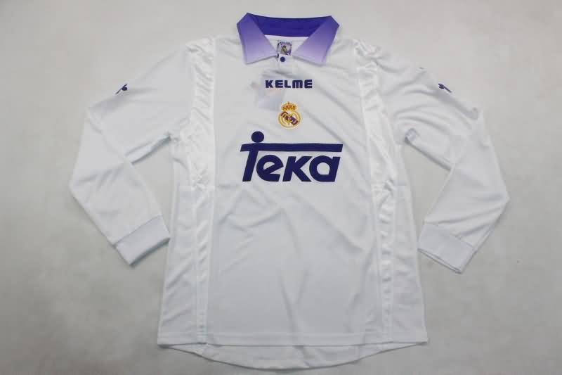 AAA Quality Real Madrid 1997/98 Home Long Sleeve Retro Soccer Jersey