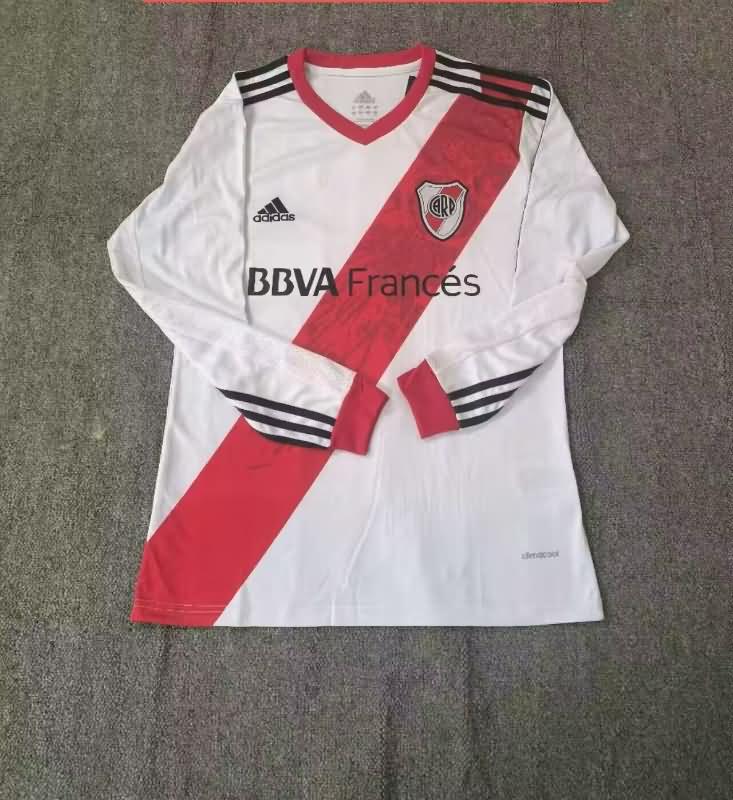 AAA Quality River Plate 2013/14 Home Long Retro Soccer Jersey