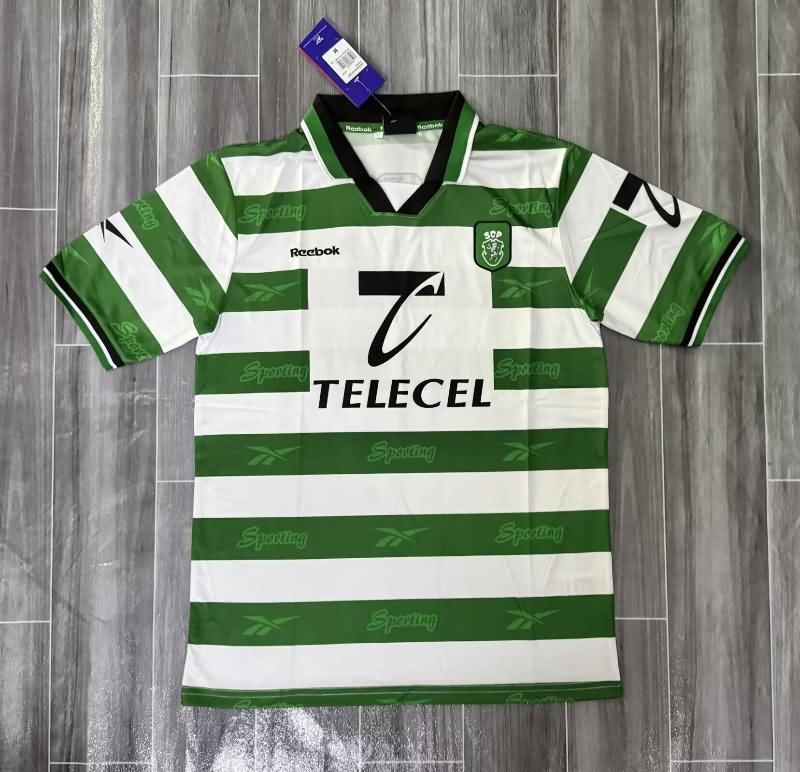 AAA Quality Sporting Lisbon 1999/00 Home Retro Soccer Jersey