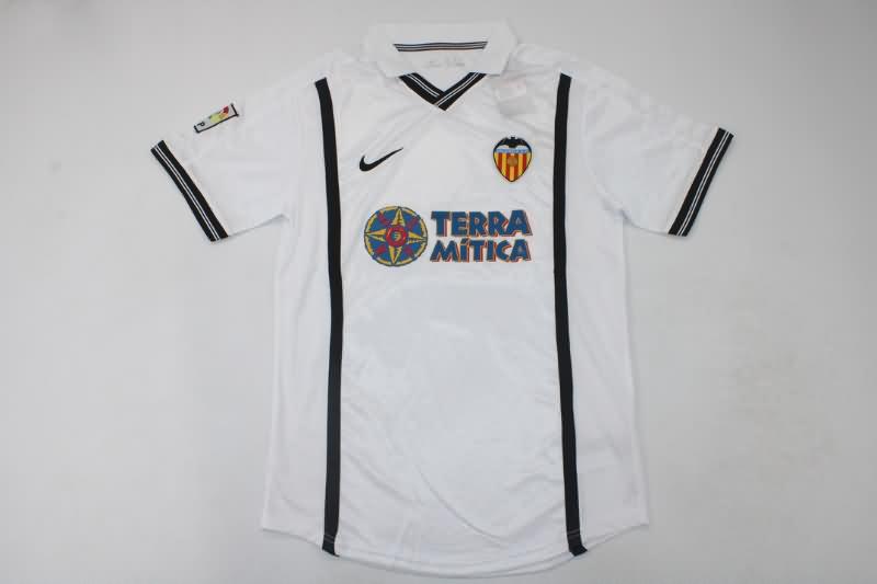 AAA Quality Valencia 2000/01 Home Retro Soccer Jersey