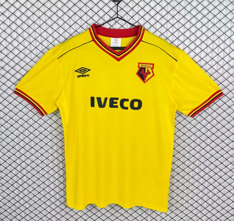 AAA Quality Watford 1982/85 Home Retro Soccer Jersey AAA Quality Watford 1982/85 Home Retro Soccer Jersey