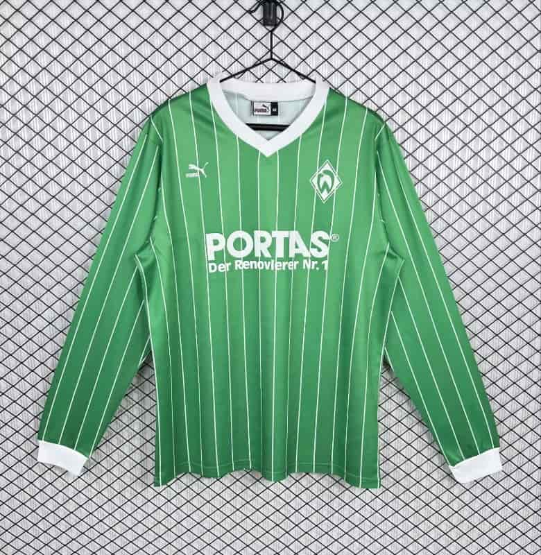 AAA Quality Werder Bremen 1987/88 Away Retro Long Sleeve Soccer Jersey AAA Quality Werder Bremen 1987/88 Away Retro Long Sleeve Soccer Jersey