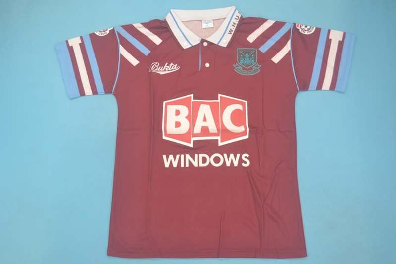 AAA Quality West Ham 1991/92 Home Retro Soccer Jersey