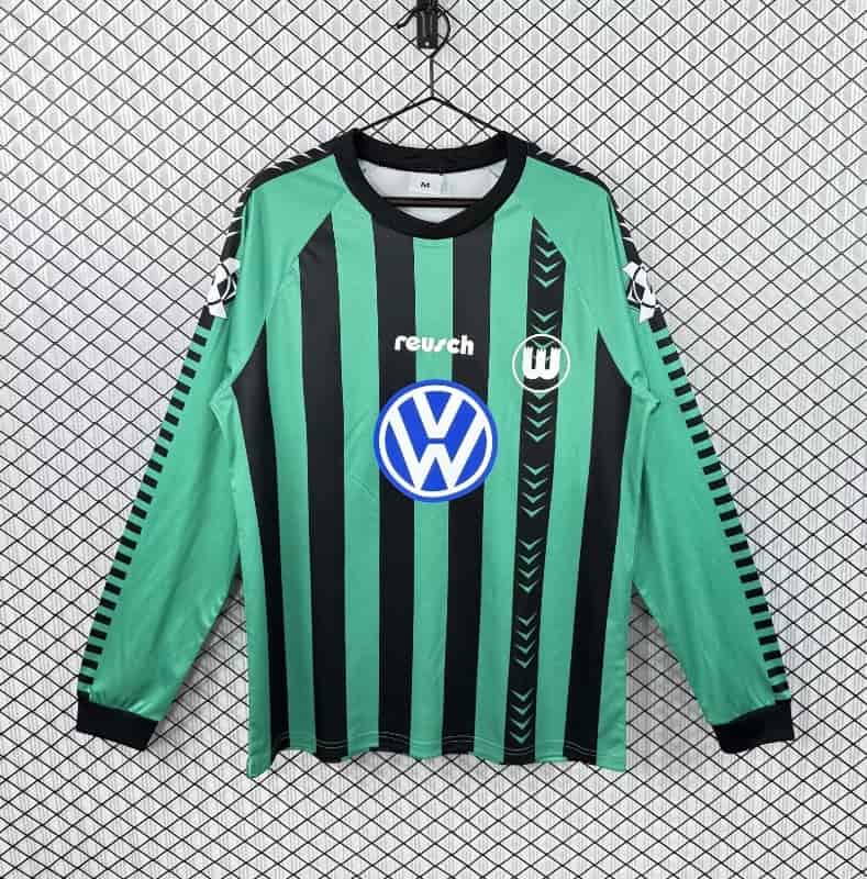 AAA Quality Wolfsburg 1994/95 Away Retro Long Sleeve Soccer Jersey AAA Quality Wolfsburg 1994/95 Away Retro Long Sleeve Soccer Jersey