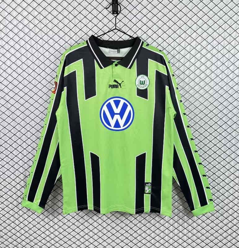 AAA Quality Wolfsburg 1999/00 Away Retro Long Sleeve Soccer Jersey AAA Quality Wolfsburg 1999/00 Away Retro Long Sleeve Soccer Jersey