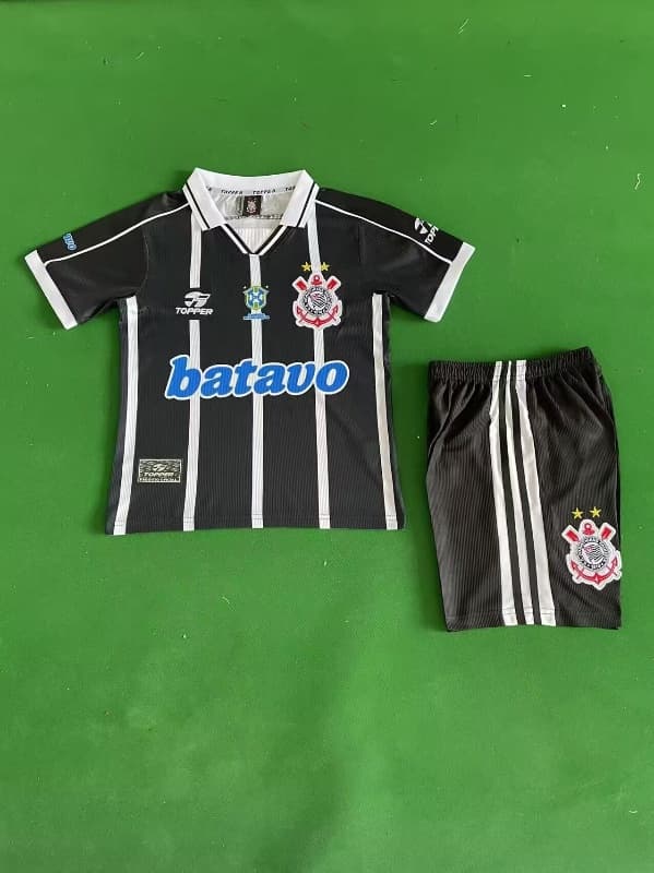 Kids Corinthians 1999 Away Soccer Jersey And Shorts Kids Corinthians 1999 Away Soccer Jersey And Shorts