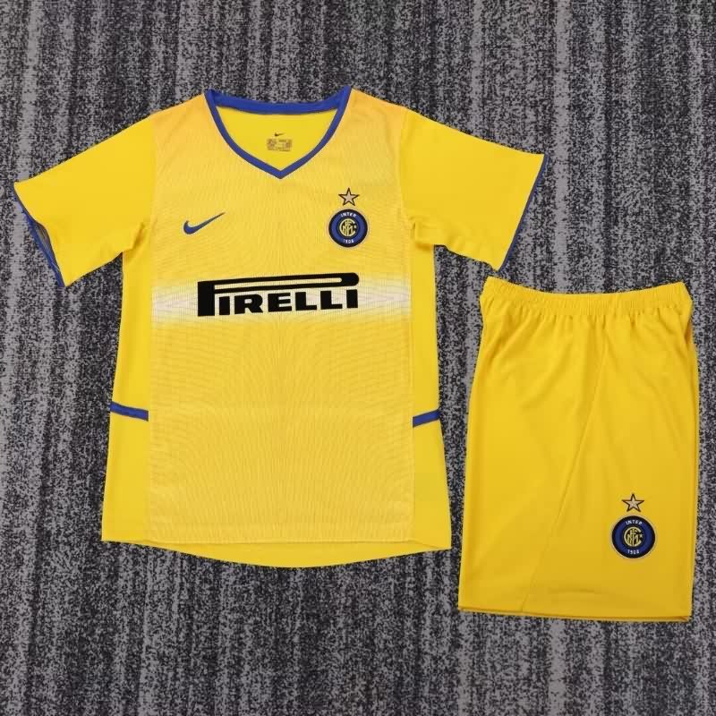 Kids Inter Milan 2002/03 Third Soccer Jersey And Shorts Kids Inter Milan 2002/03 Third Soccer Jersey And Shorts