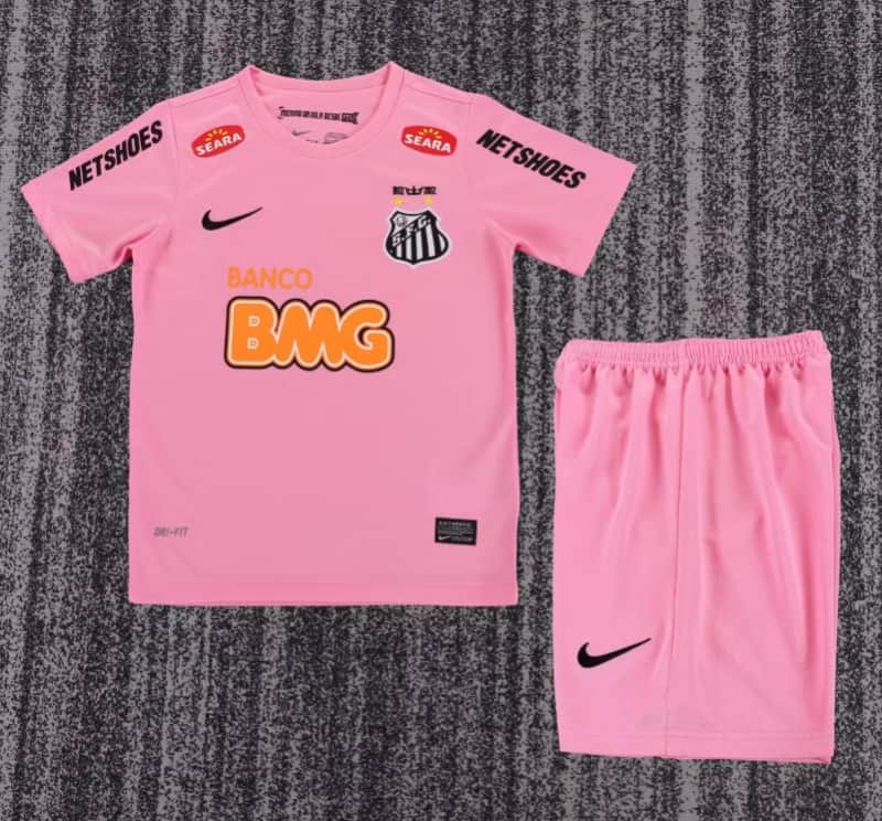 Kids Santos 2012/13 Pink Soccer Jersey And Shorts Kids Santos 2012/13 Pink Soccer Jersey And Shorts