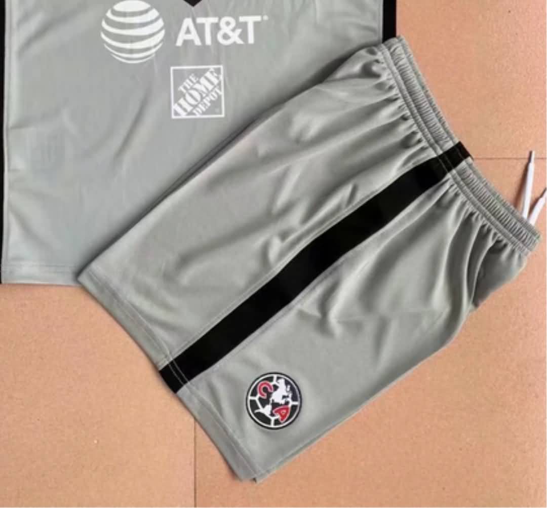 AAA Quality Club America 21/22 Goalkeeper Grey Soccer Shorts AAA Quality Club America 21/22 Goalkeeper Grey Soccer Shorts